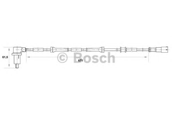 Датчик вращения колеса BOSCH 0 265 006 386