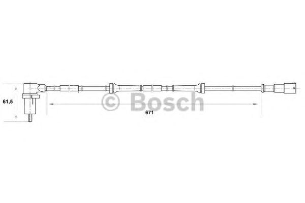 Датчик вращения колеса BOSCH 0 265 006 401