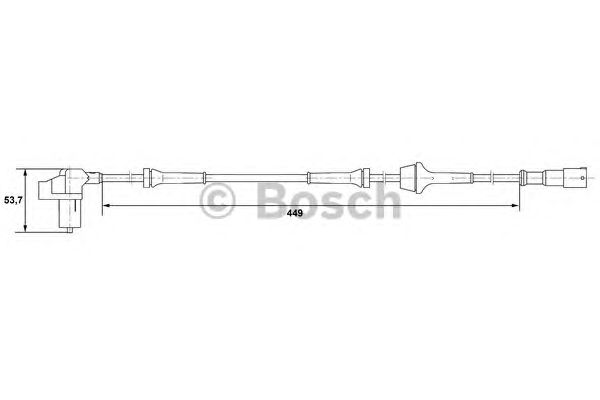 Датчик вращения колеса BOSCH 0 265 006 407