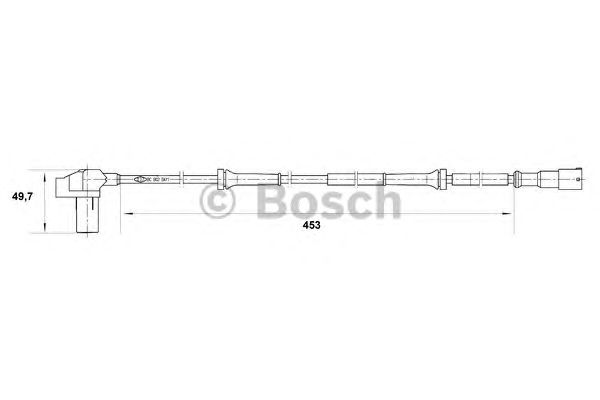 Датчик вращения колеса BOSCH 0 265 006 528