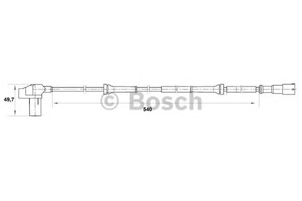 Датчик вращения колеса BOSCH 0 265 006 710