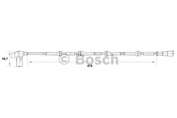 Датчик вращения колеса BOSCH 0 265 006 711