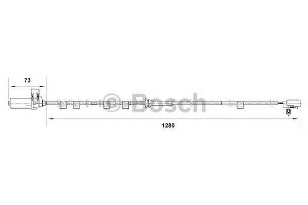 Датчик вращения колеса BOSCH 0 265 006 818