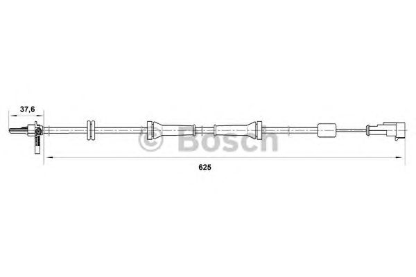 Датчик вращения колеса BOSCH 0 265 007 018