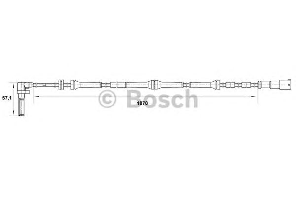Датчик вращения колеса BOSCH 0 265 007 046