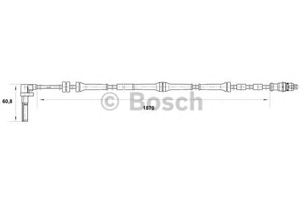 Датчик вращения колеса BOSCH 0 265 007 085