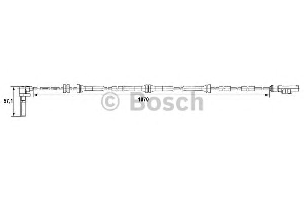 Датчик вращения колеса BOSCH 0 265 007 486