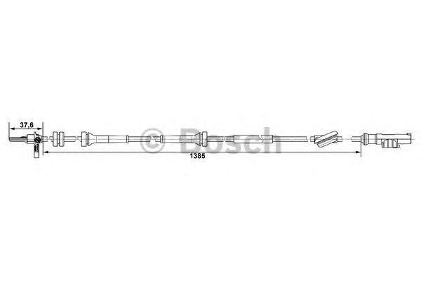 Датчик вращения колеса BOSCH 0 265 007 488