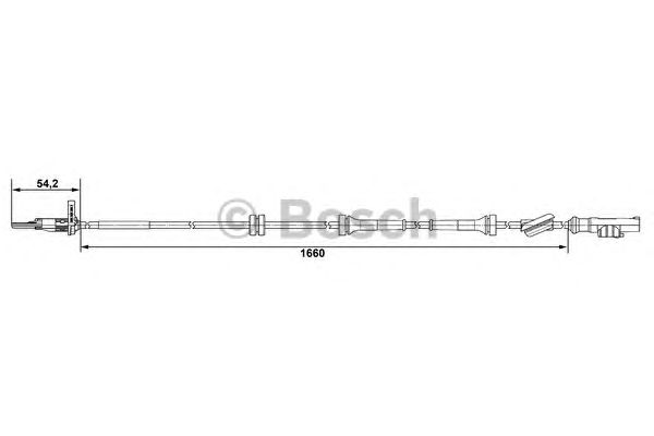 Датчик вращения колеса BOSCH 0 265 007 519