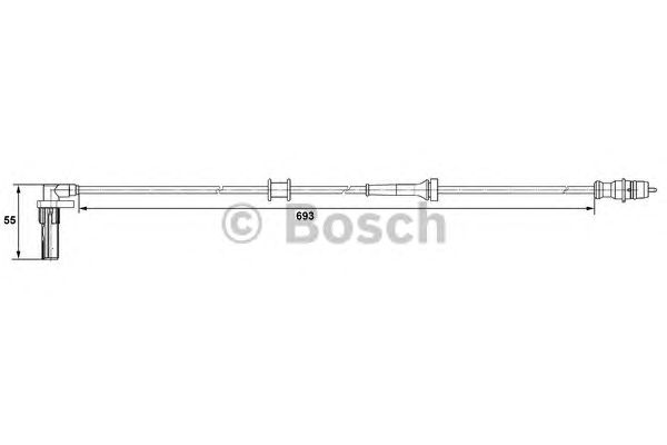 Датчик вращения колеса BOSCH 0 265 007 531