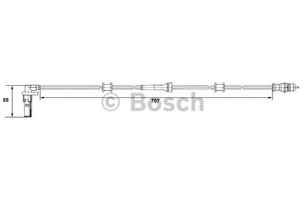 Датчик вращения колеса BOSCH 0 265 007 532