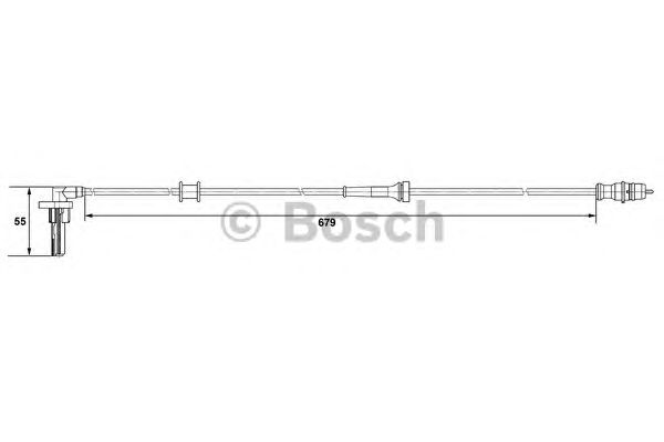 Датчик вращения колеса BOSCH 0 265 007 533