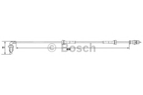 Датчик вращения колеса BOSCH 0 265 007 583