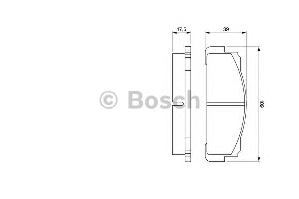 Гальмівні колодки BOSCH 0 986 460 736