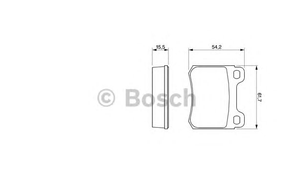 Тормозные колодки BOSCH 0 986 466 871