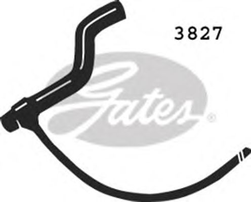 Шланг радиатора GATES 3827