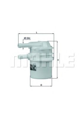 Топливный фильтр KNECHT KL 124