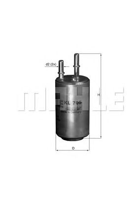 Топливный фильтр KNECHT KL 705