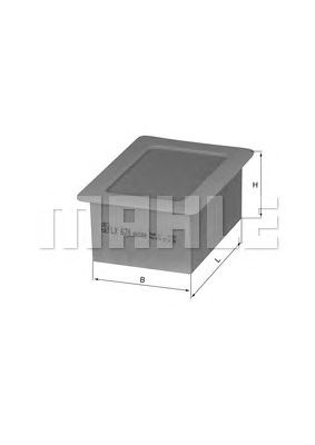 Воздушный фильтр KNECHT LX 628