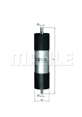 Топливный фильтр KNECHT KL 658