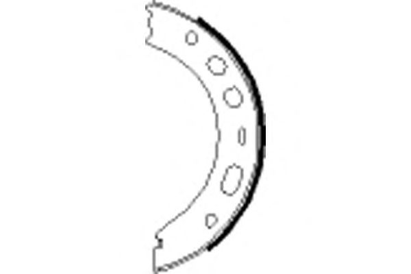 Тормозные колодки ручника HELLA 8DA 355 050-661