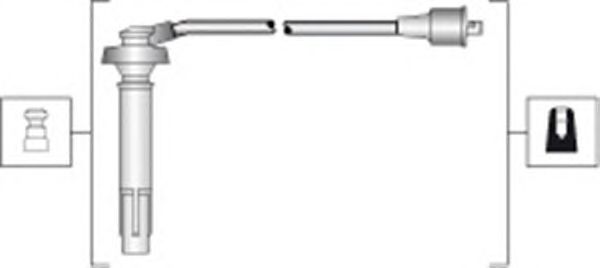 Комплект высоковольтных проводов MAGNETI MARELLI 941318111310