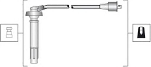 Комплект высоковольтных проводов MAGNETI MARELLI 941318111311