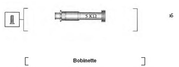 Комплект высоковольтных проводов MAGNETI MARELLI 941095820620