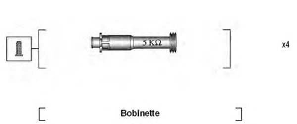 Комплект высоковольтных проводов MAGNETI MARELLI 941095930631