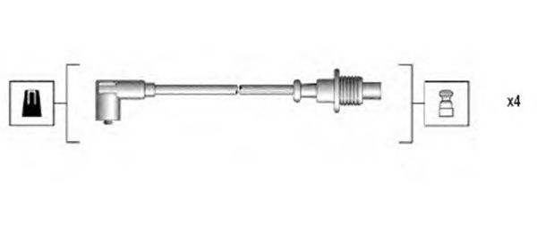 Комплект високовольтних проводів MAGNETI MARELLI 941135160703