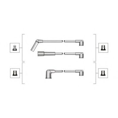 Комплект высоковольтных проводов MAGNETI MARELLI 941319170001