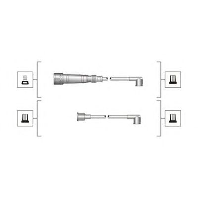 Комплект високовольтних проводів MAGNETI MARELLI 941319170003