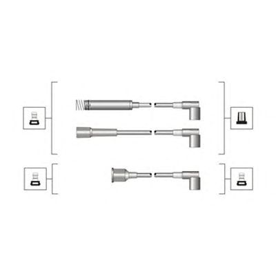 Комплект високовольтних проводів MAGNETI MARELLI 941319170009