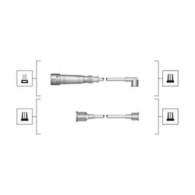 Комплект високовольтних проводів MAGNETI MARELLI 941319170011