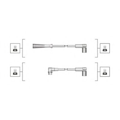 Комплект високовольтних проводів MAGNETI MARELLI 941319170024