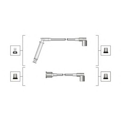 Комплект высоковольтных проводов MAGNETI MARELLI 941319170045