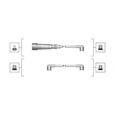 Комплект високовольтних проводів MAGNETI MARELLI 941319170065