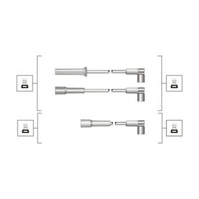 Комплект високовольтних проводів MAGNETI MARELLI 941319170075