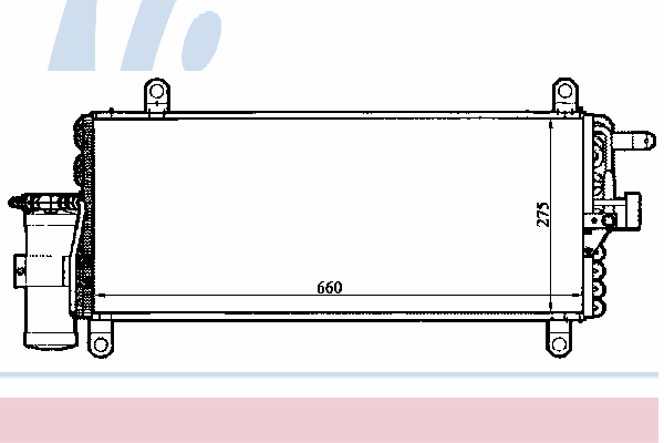 Радиатор кондиционера NISSENS 94280