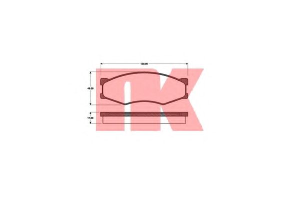 Тормозные колодки NK 222212