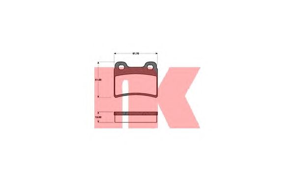 Тормозные колодки NK 222533