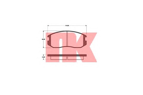 Тормозные колодки NK 223017