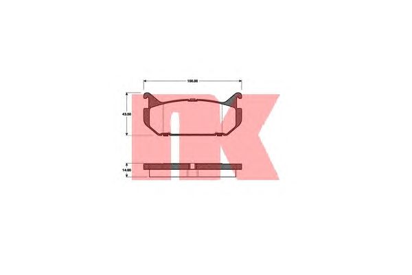 Тормозные колодки NK 223233