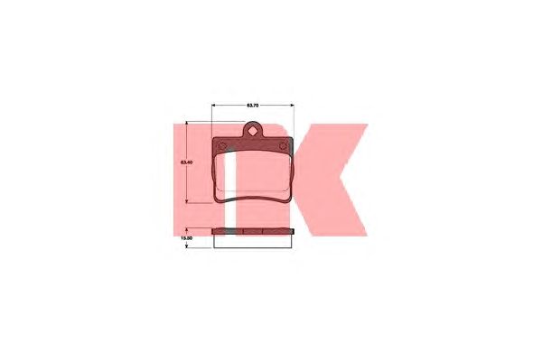 Тормозные колодки NK 223334