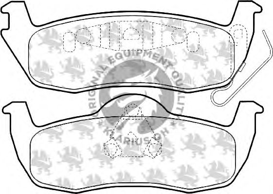 Тормозные колодки QH International BP1512