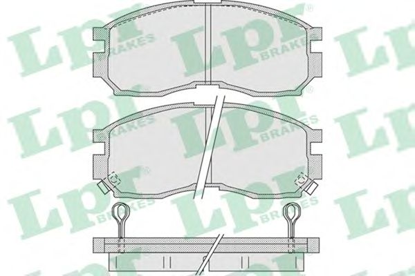 Тормозные колодки LPR 05P1012