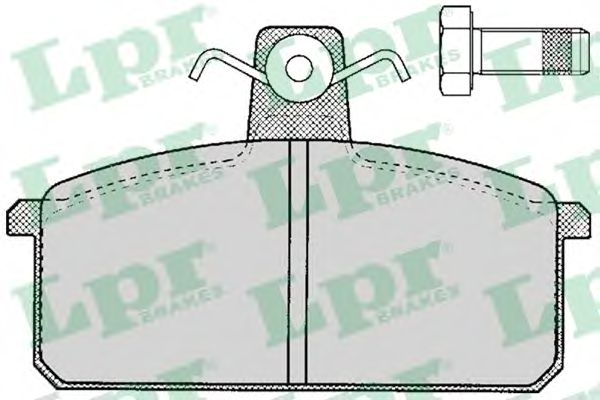 Тормозные колодки LPR 05P107
