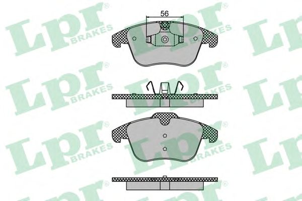 Тормозные колодки LPR 05P1486