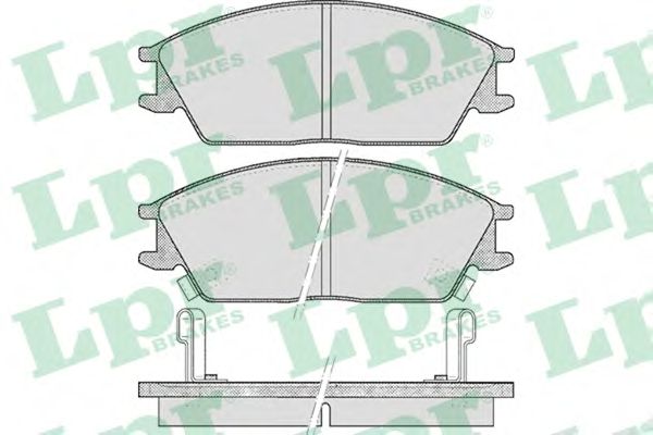 Тормозные колодки LPR 05P542