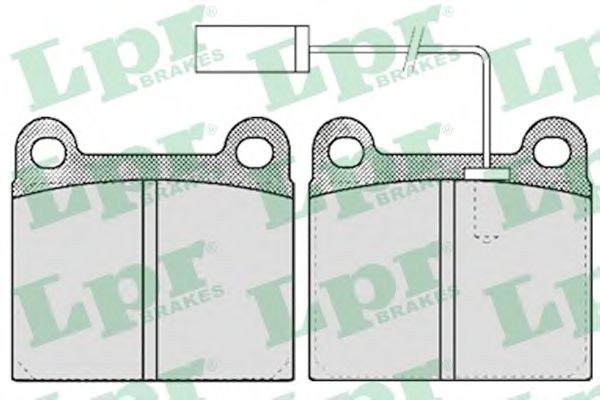Тормозные колодки LPR 05P562